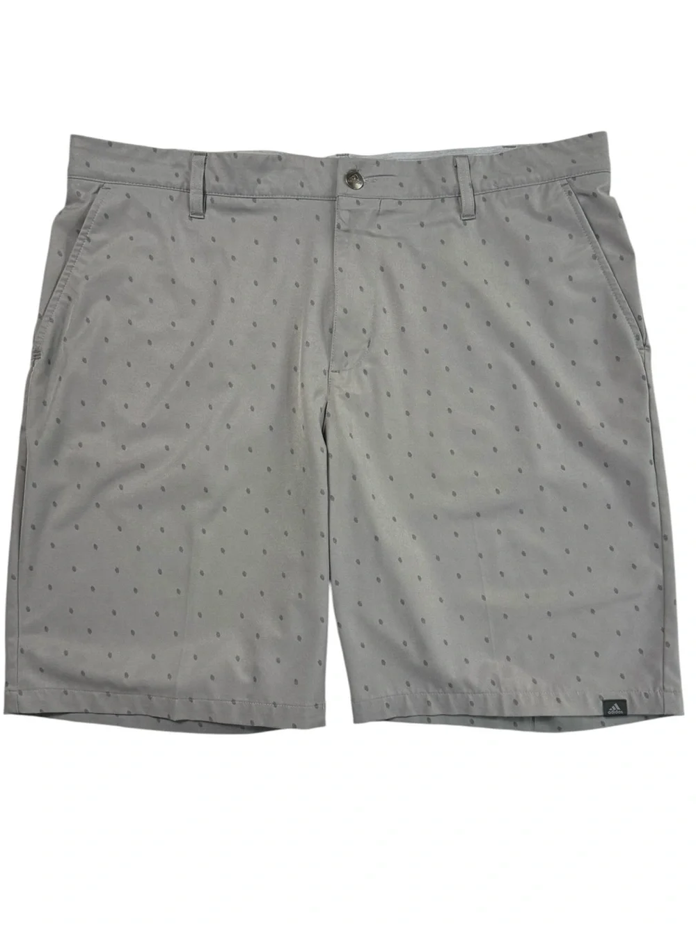 adidas Golf Men’s Gray Pinecone Print Performance Shorts – Size 36 x 9”
